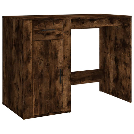 Bureau 100X49X75 Cm Bewerkt Hout Kleurig