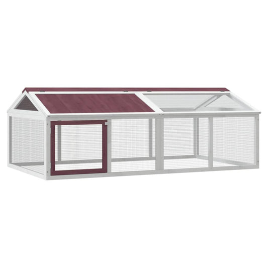 Dierenren 200X112,5X74 Cm Massief Grenenhout Kleurig