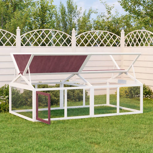 Dierenren 200X112,5X74 Cm Massief Grenenhout Kleurig