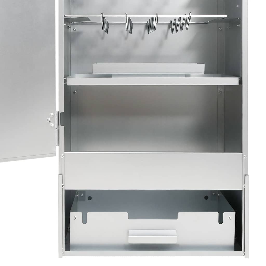 Bbq-Rookoven Met Houtsnippers 44,5X29X110 Cm Staal