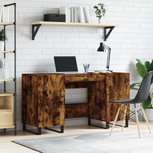Bureau 140X50X75 Cm Bewerkt Hout Kleurig