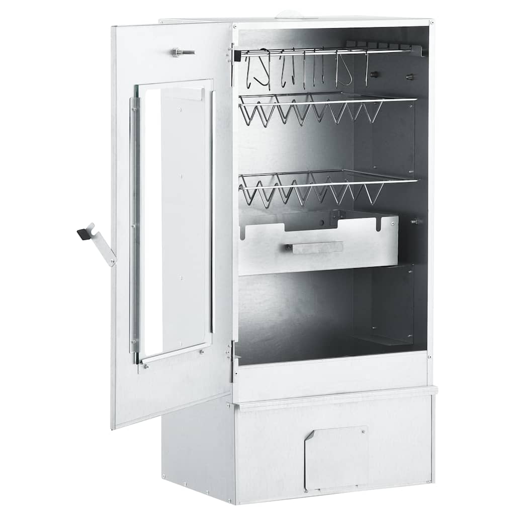 Bbq-Rookoven Met Koude Rookgenerator Gegalvaniseerd Staal Bruin Eikenkleur