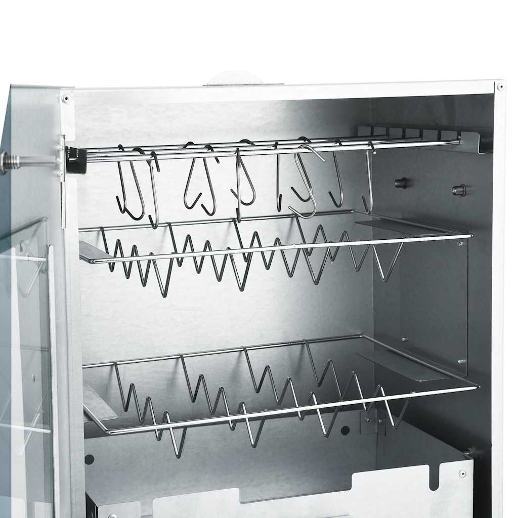 Bbq-Rookoven Met Koude Rookgenerator Gegalvaniseerd Staal Bruin Eikenkleur