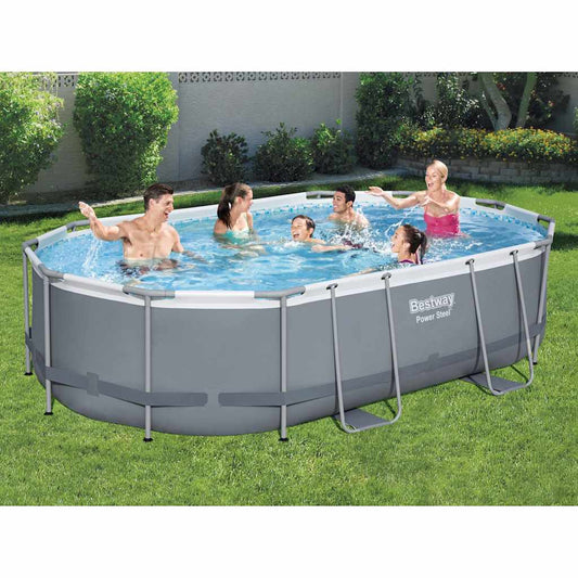 Bestway Power Steel Zwembadset Ovaal 488X305X107 Cm