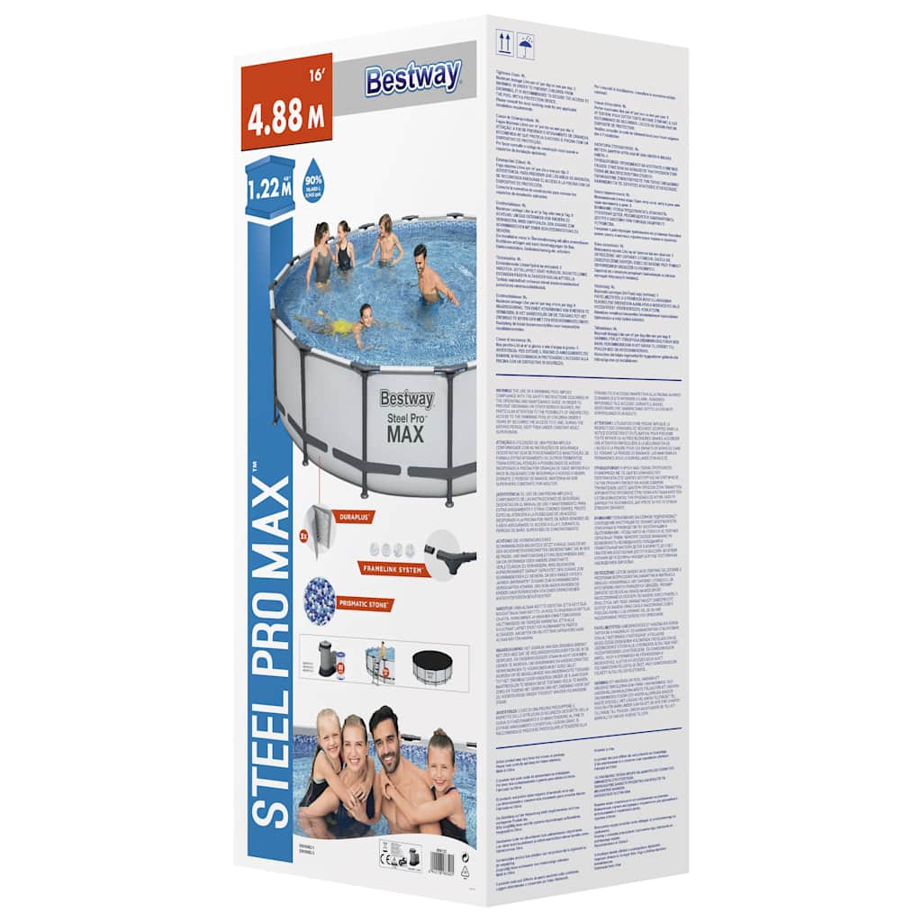 Bestway Steel Pro Max Zwembadset 488X122 Cm