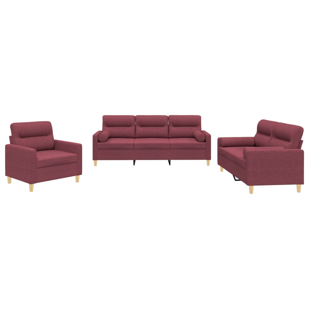3-Delige Loungeset Stof