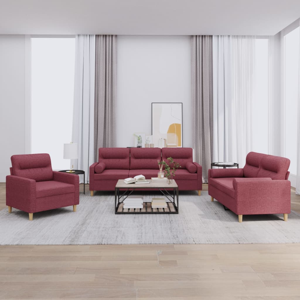 3-Delige Loungeset Stof