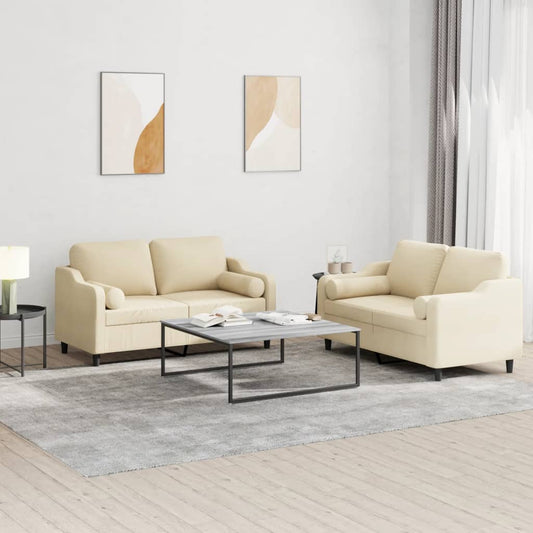 2-Delige Loungeset Stof Kleurig