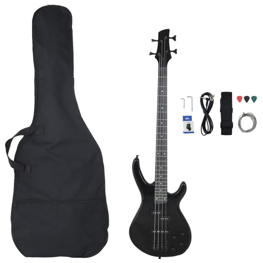 Basgitaar Voor Beginners Elektrisch Met Tas 4/4 46&quot;