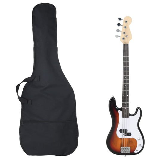 Basgitaar Voor Beginners Elektrisch Met Tas 4/4 46&quot;