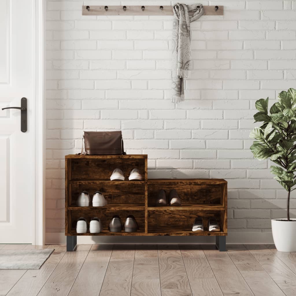 Schoenenkast 102X36X60 Cm Bewerkt Hout