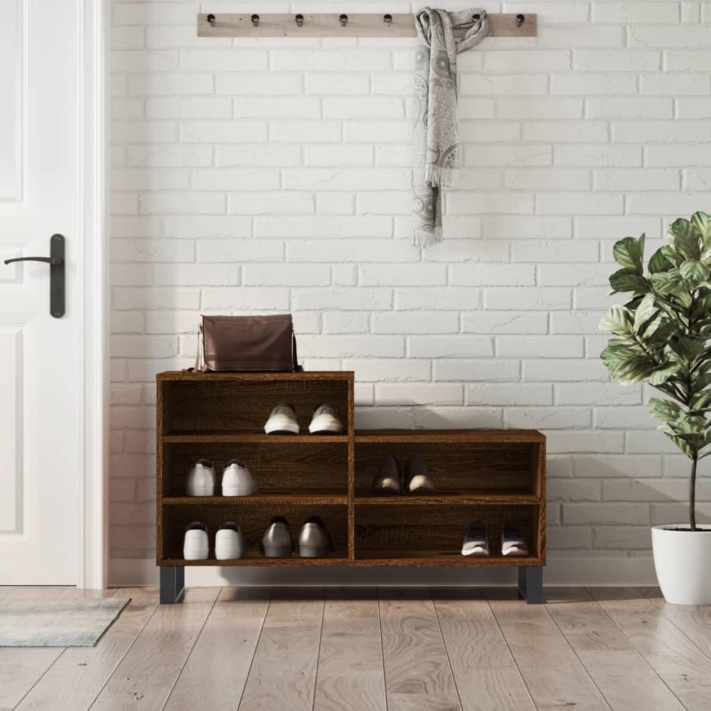 Schoenenkast 102X36X60 Cm Bewerkt Hout
