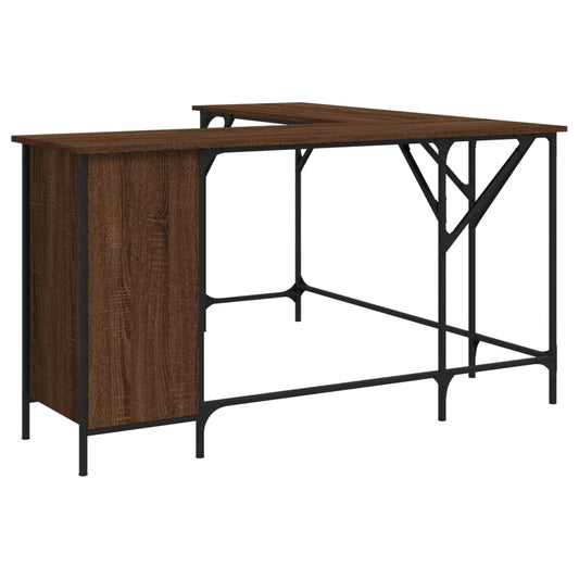 Bureau 141X141X75 Cm Bewerkt Hout