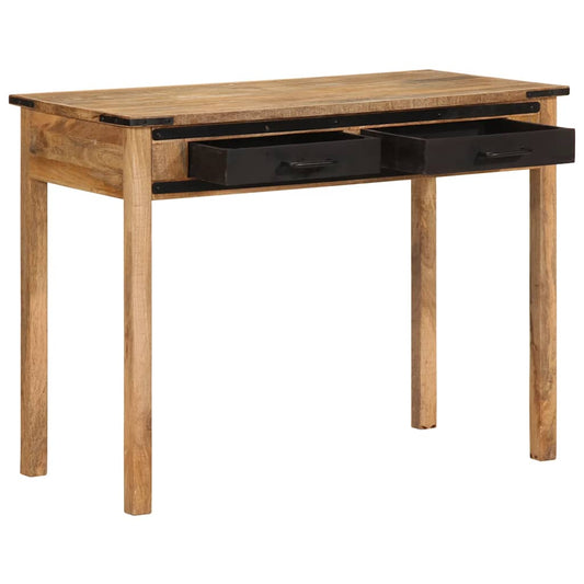 Bureau 100X50X75 Cm Massief Hout Ruw Mangohout