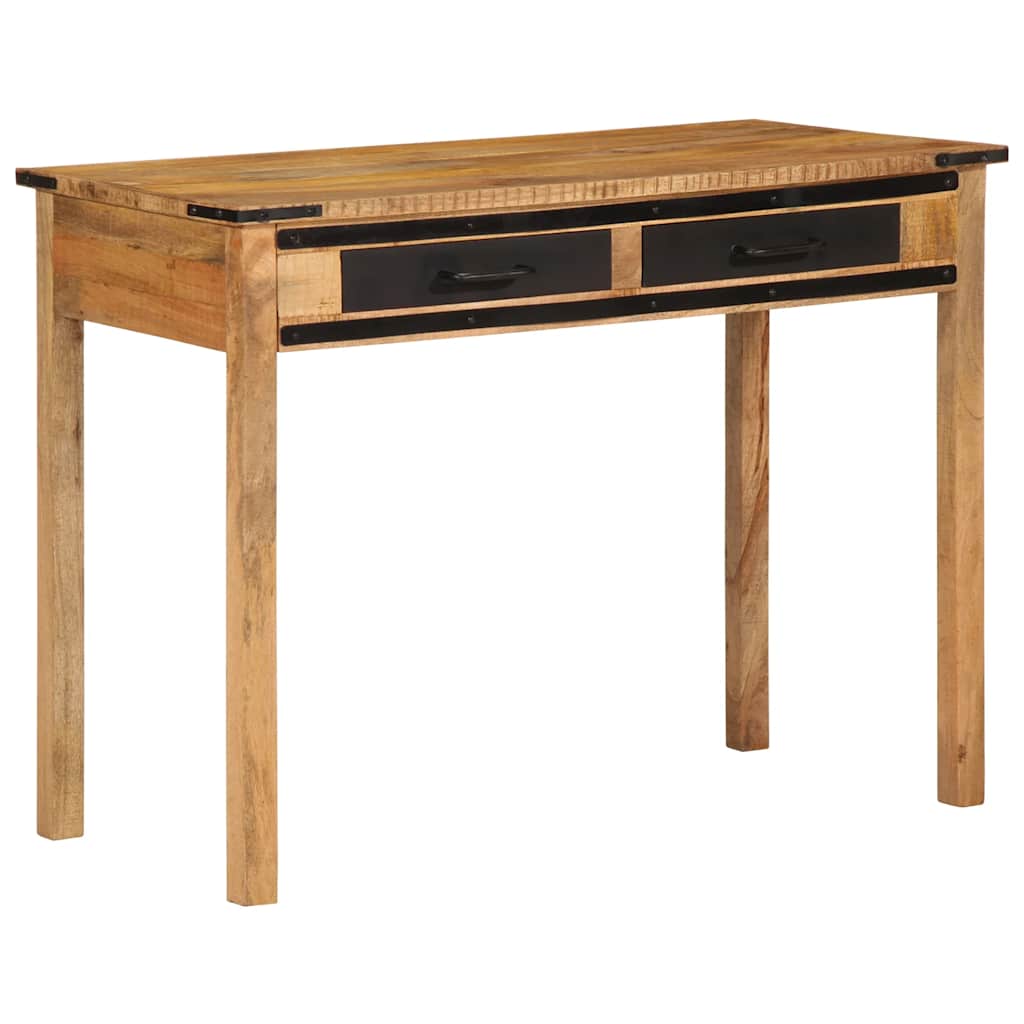Bureau 100X50X75 Cm Massief Hout Ruw Mangohout