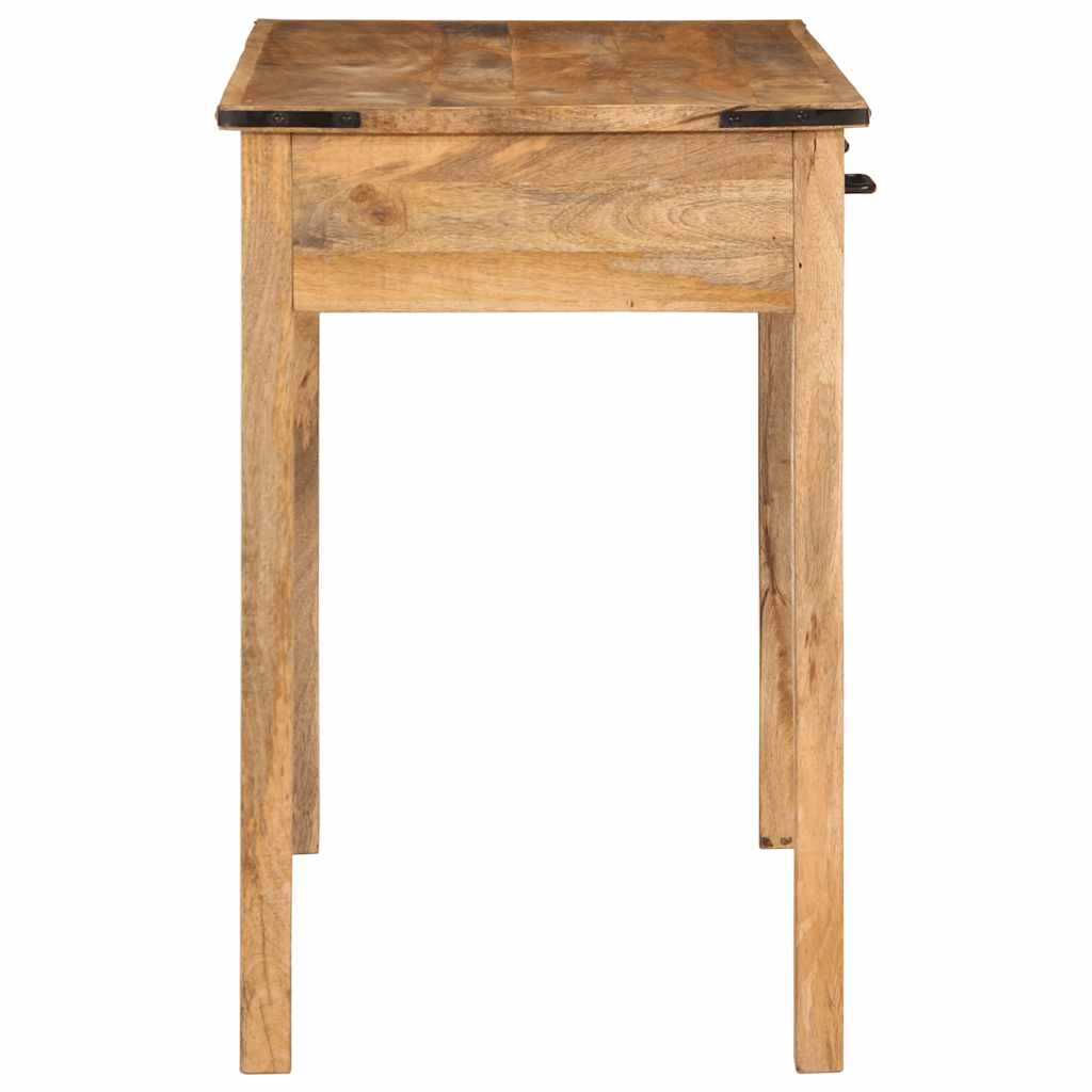 Bureau 100X50X75 Cm Massief Hout Ruw Mangohout