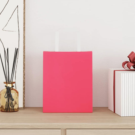 Papieren Kraftzakken Met Hengsels Roze
