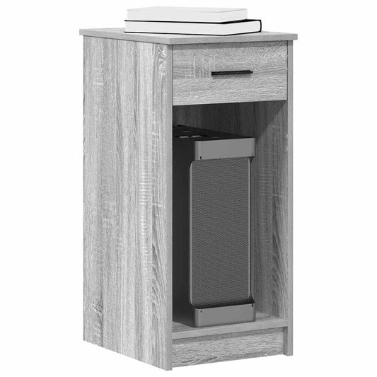 Computertorenstandaard Met Lade 35X45X77 Cm Eiken