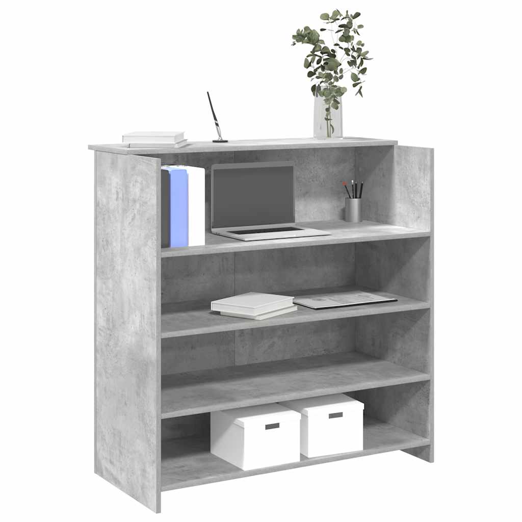 Receptiebalie 55X50X103,5 Cm Bewerkt Hout Kleurig