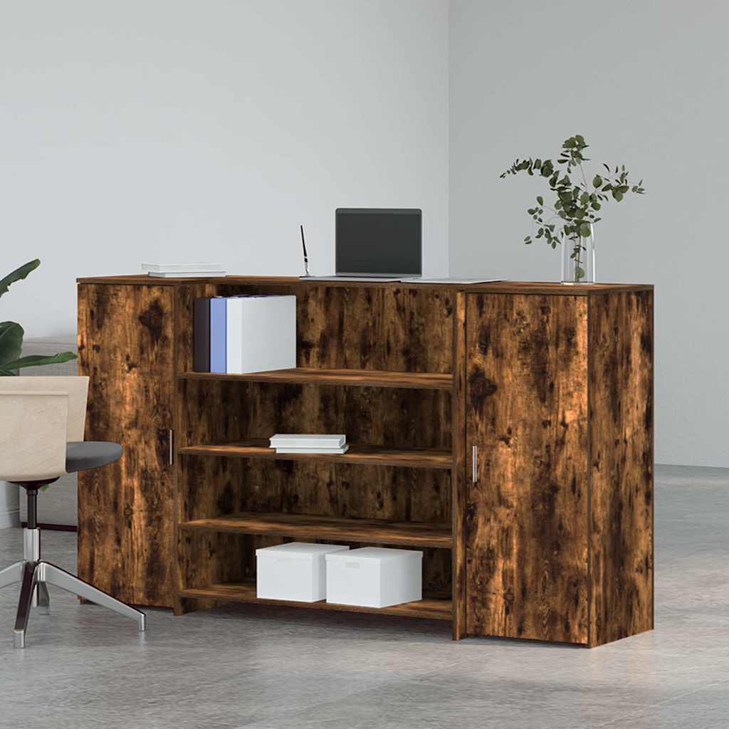 Receptiebalie 180X50X103,5 Cm Bewerkt Hout Kleurig