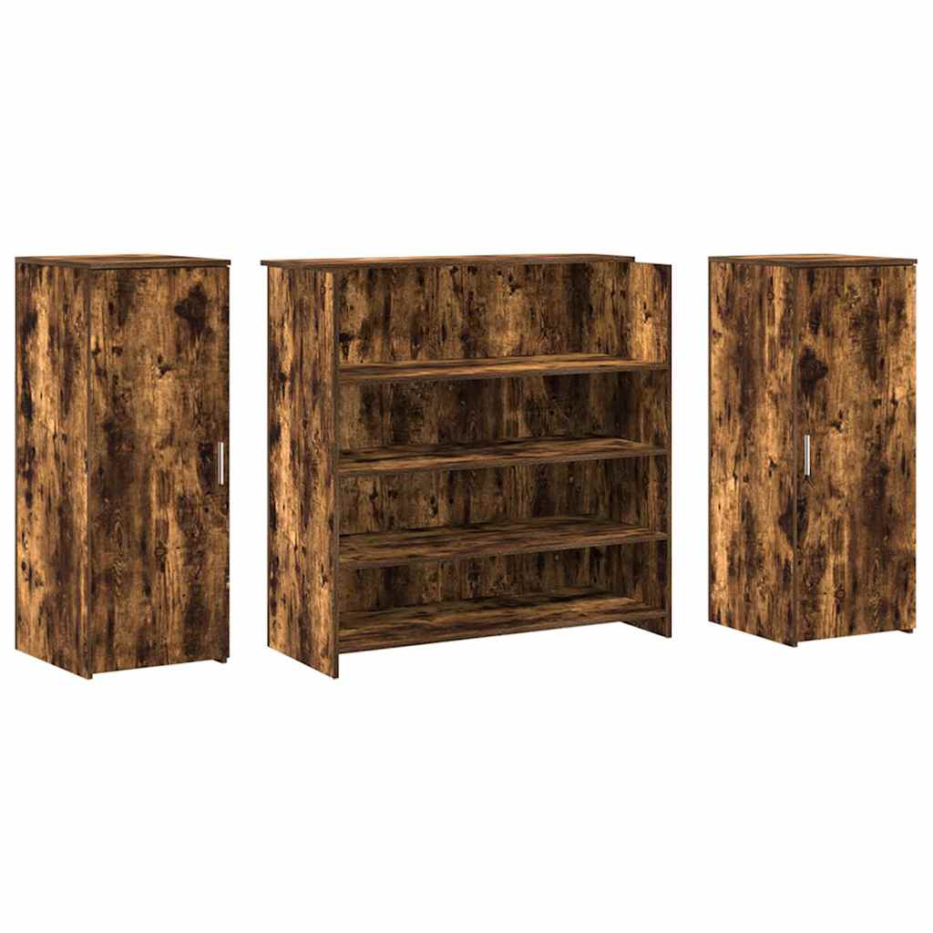 Receptiebalie 180X50X103,5 Cm Bewerkt Hout Kleurig