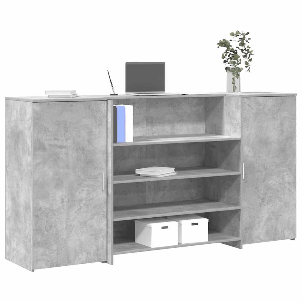 Receptiebalie 180X50X103,5 Cm Bewerkt Hout Kleurig