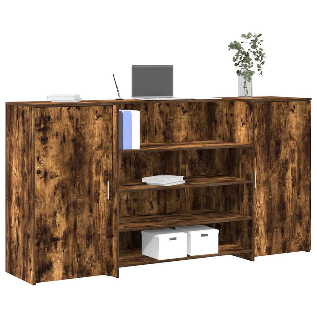 Receptiebalie 180X50X103,5 Cm Bewerkt Hout Kleurig