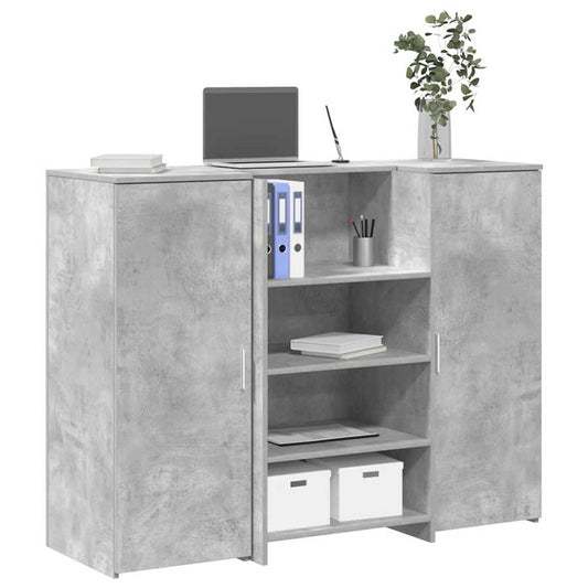 Receptiebalie 135X50X103,5 Cm Bewerkt Hout
