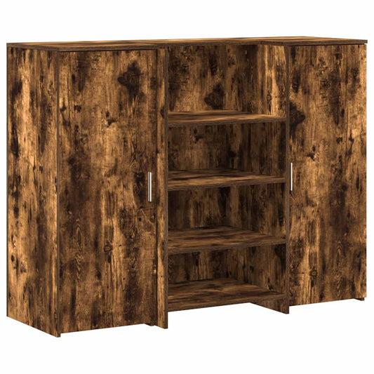 Receptiebalie 135X50X103,5 Cm Bewerkt Hout Kleurig