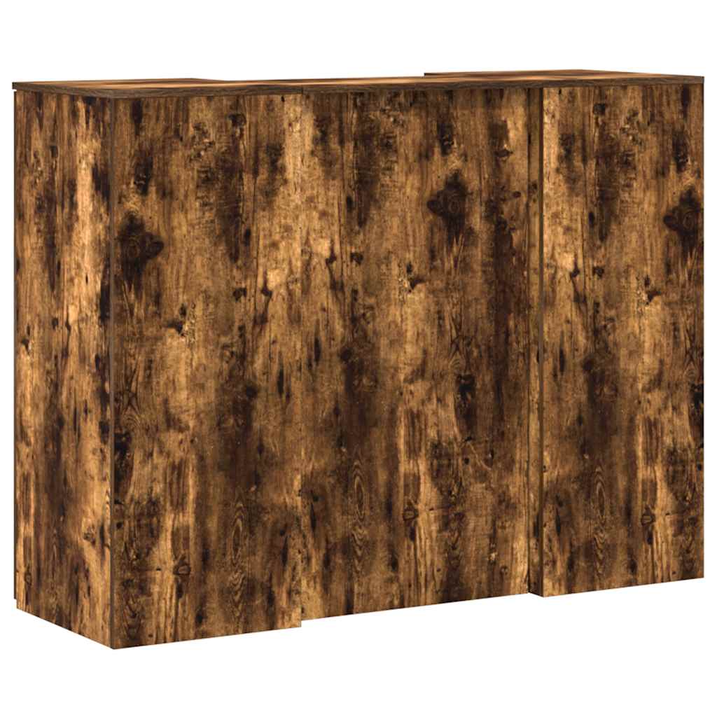 Receptiebalie 135X50X103,5 Cm Bewerkt Hout Kleurig