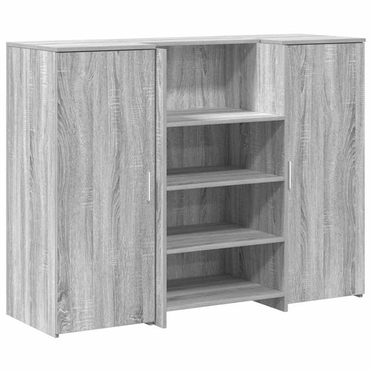 Receptiebalie 135X50X103,5 Cm Bewerkt Hout Grijs Sonoma Eiken