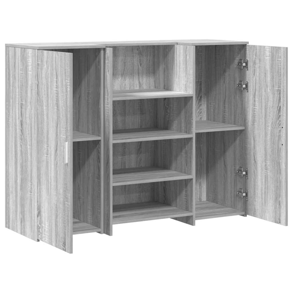 Receptiebalie 135X50X103,5 Cm Bewerkt Hout Grijs Sonoma Eiken