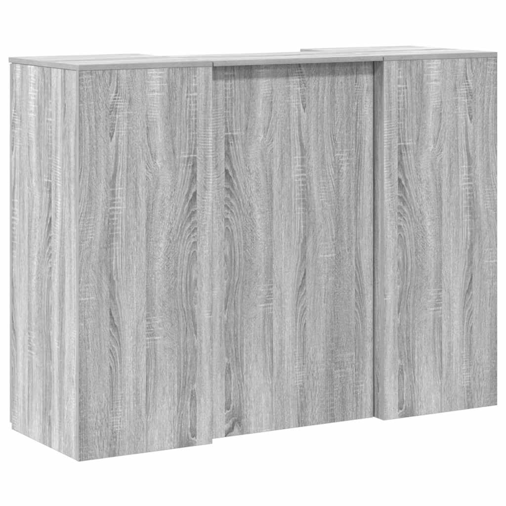 Receptiebalie 135X50X103,5 Cm Bewerkt Hout Grijs Sonoma Eiken