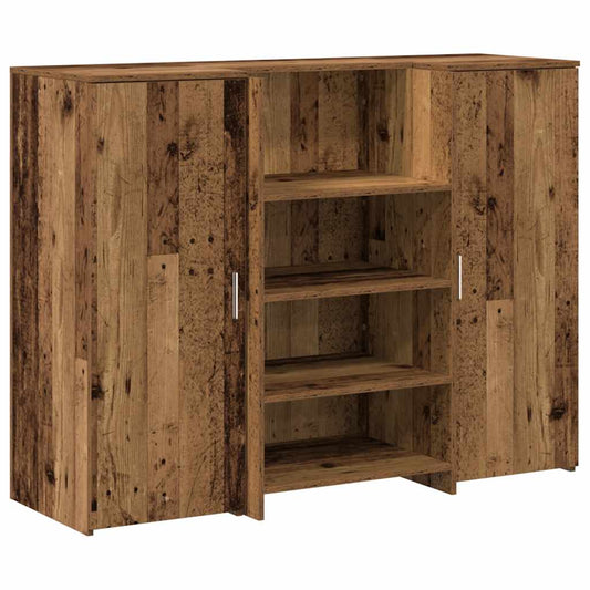 Receptiebalie 135X50X103,5 Cm Bewerkt Hout Kleurig
