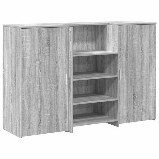 Receptiebalie 155X50X103,5 Cm Bewerkt Hout Grijs Sonoma Eiken