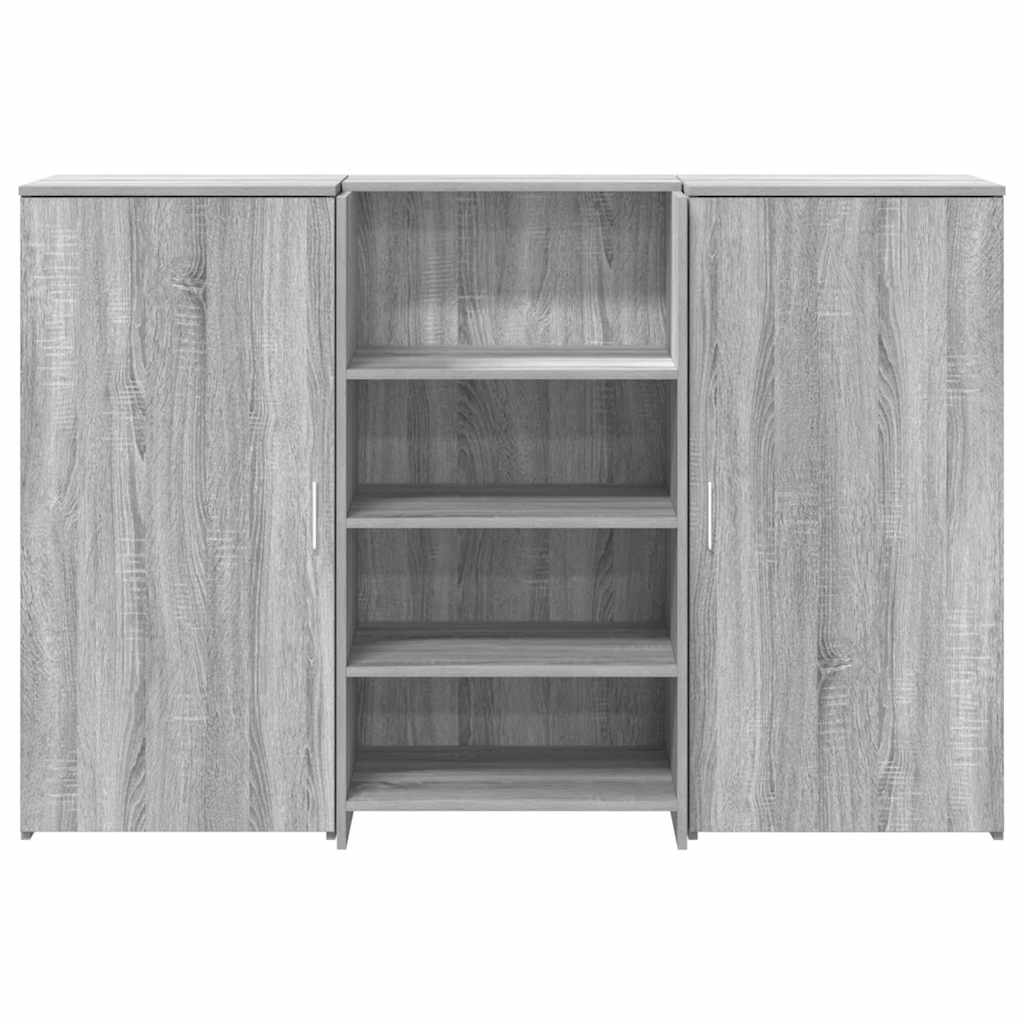 Receptiebalie 155X50X103,5 Cm Bewerkt Hout Grijs Sonoma Eiken