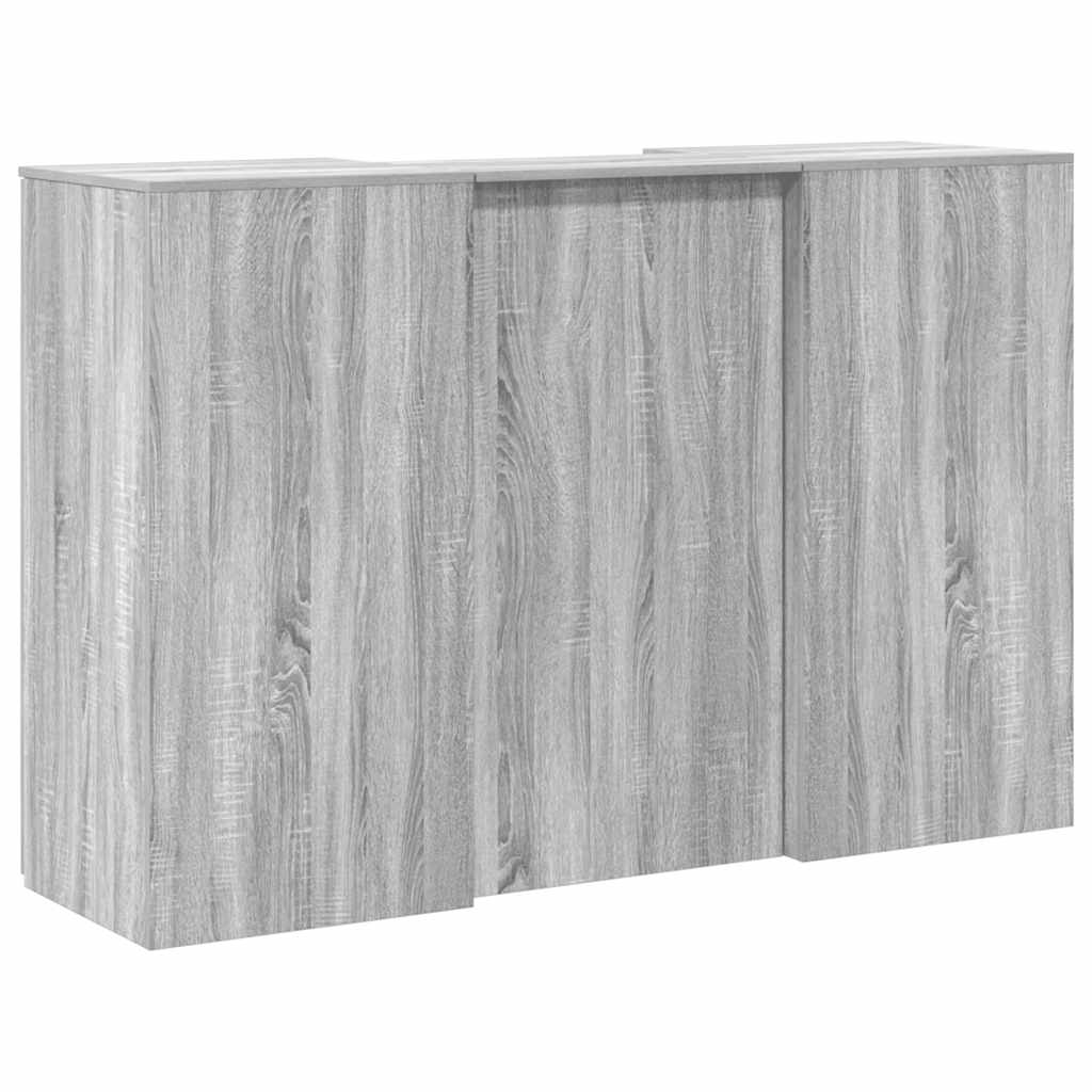 Receptiebalie 155X50X103,5 Cm Bewerkt Hout Grijs Sonoma Eiken