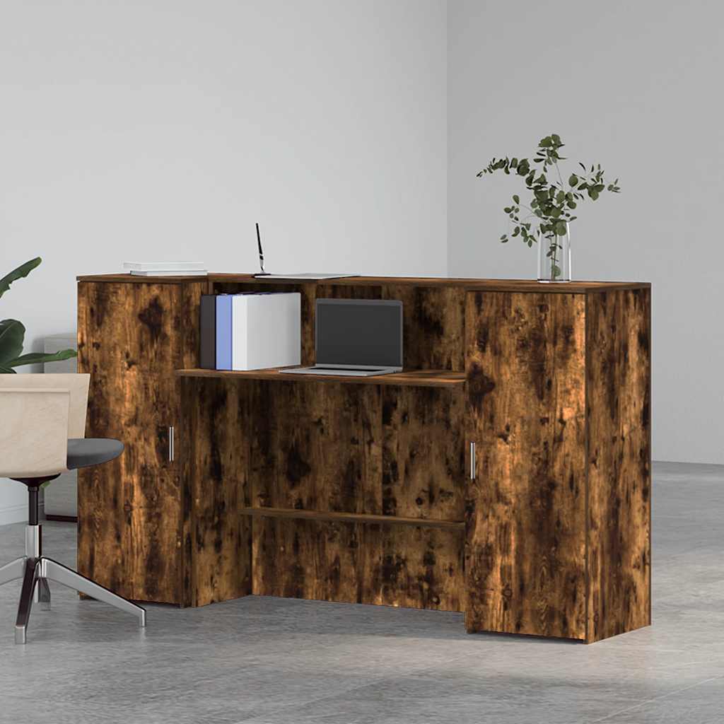 Receptiebalie 180X50X103,5 Cm Bewerkt Hout Kleurig
