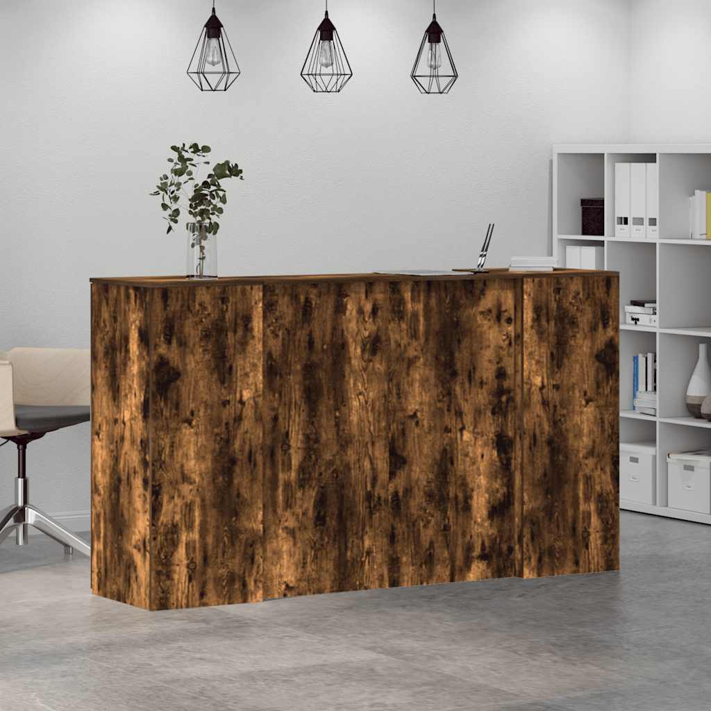 Receptiebalie 180X50X103,5 Cm Bewerkt Hout Kleurig