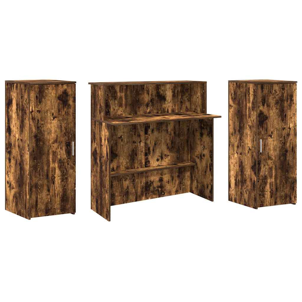 Receptiebalie 180X50X103,5 Cm Bewerkt Hout Kleurig