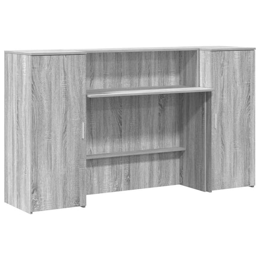 Receptiebalie 180X50X103,5 Cm Bewerkt Hout Eiken