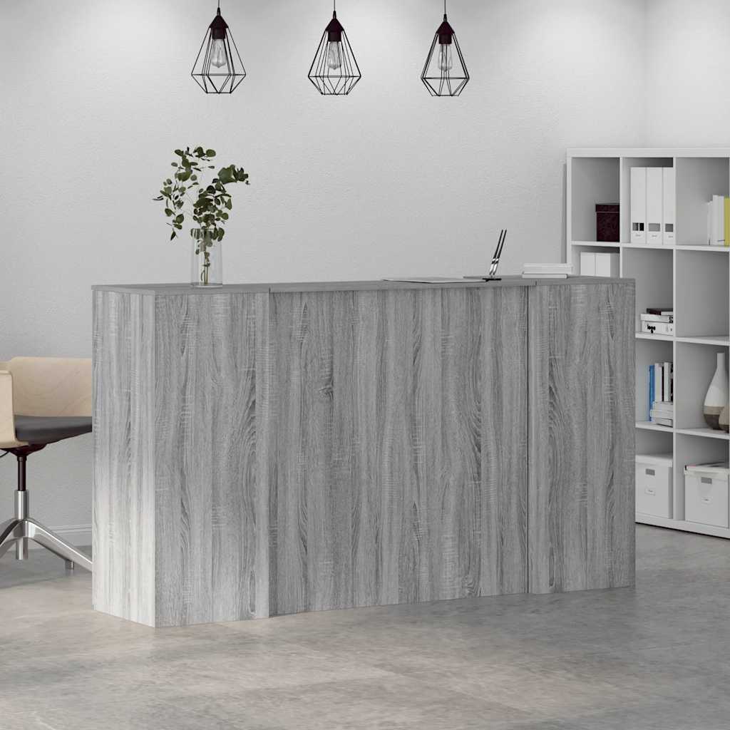 Receptiebalie 180X50X103,5 Cm Bewerkt Hout Eiken