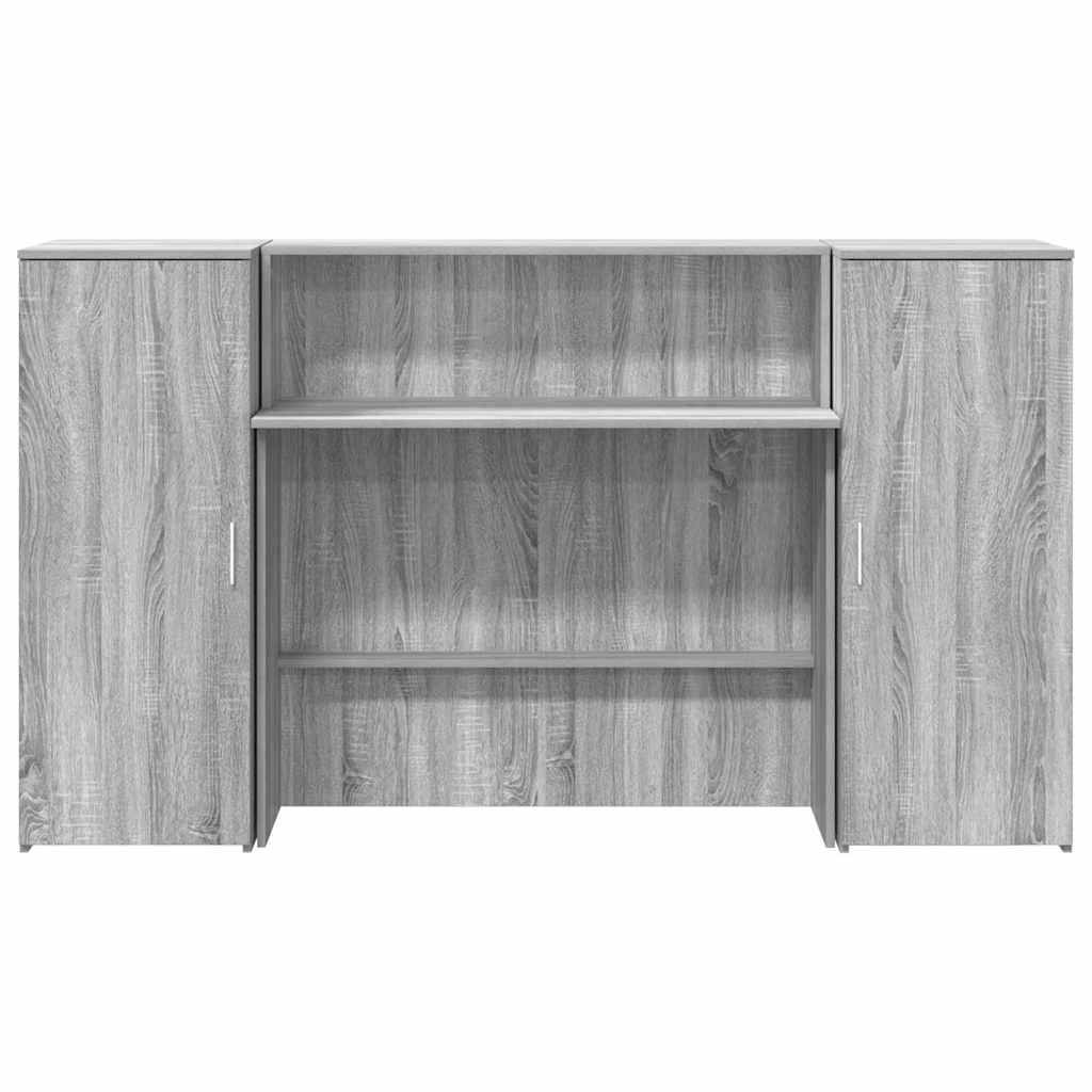 Receptiebalie 180X50X103,5 Cm Bewerkt Hout Eiken