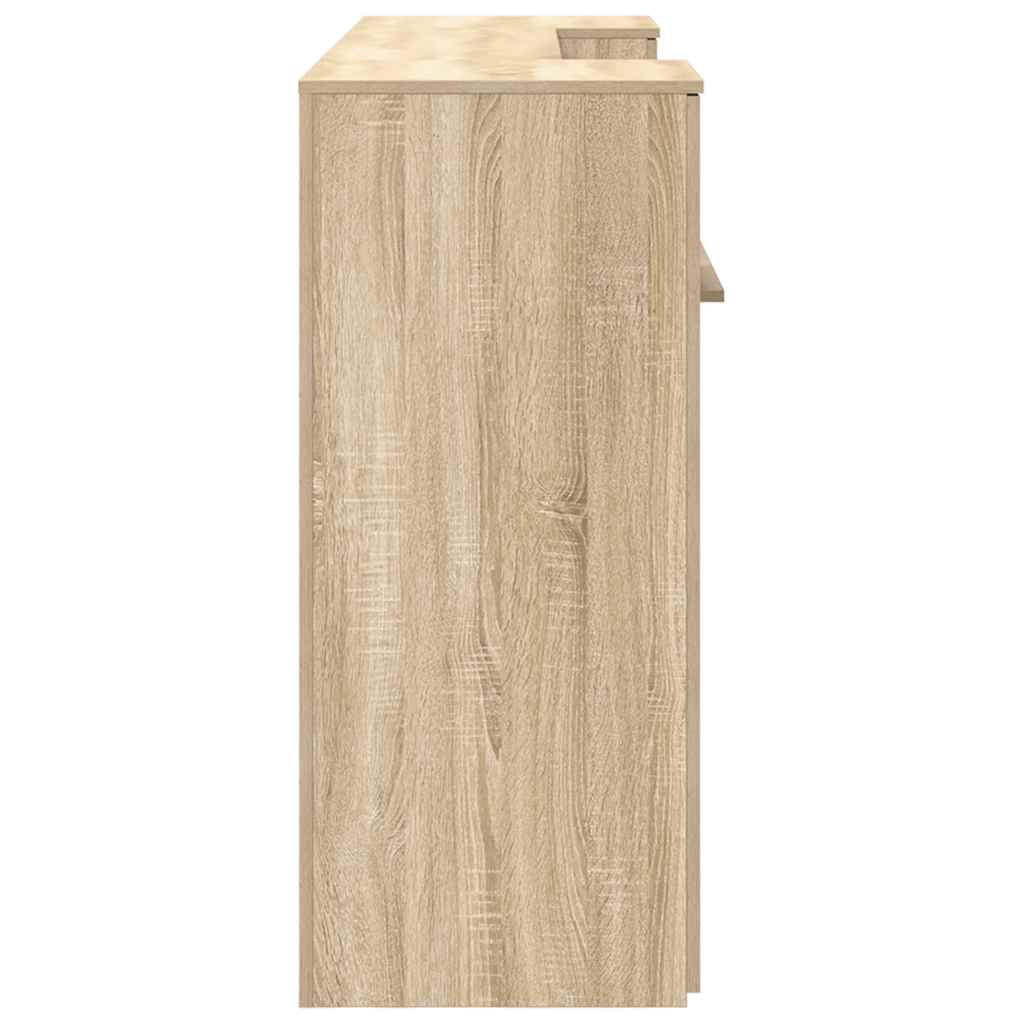 Receptiebalie 200X50X103,5 Cm Bewerkt Hout Kleurig
