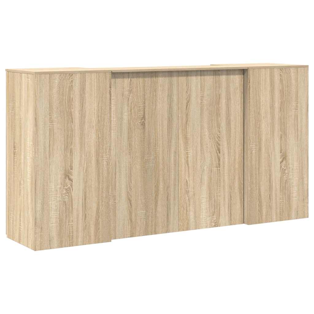 Receptiebalie 200X50X103,5 Cm Bewerkt Hout Kleurig