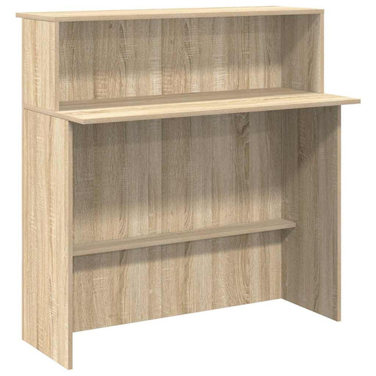 Receptiebalie 100X50X103,5 Cm Bewerkt Hout Kleurig