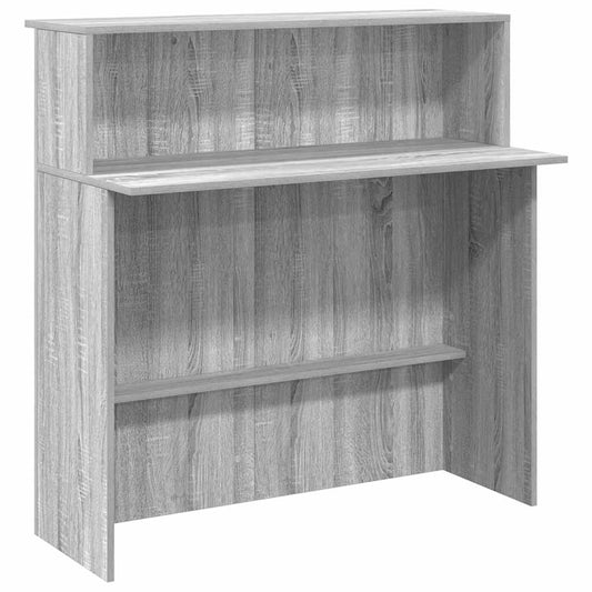 Receptiebalie 100X50X103,5 Cm Bewerkt Hout Eiken