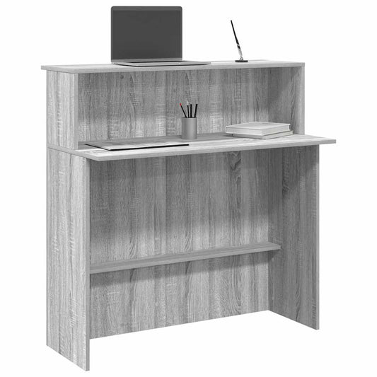 Receptiebalie 100X50X103,5 Cm Bewerkt Hout Eiken