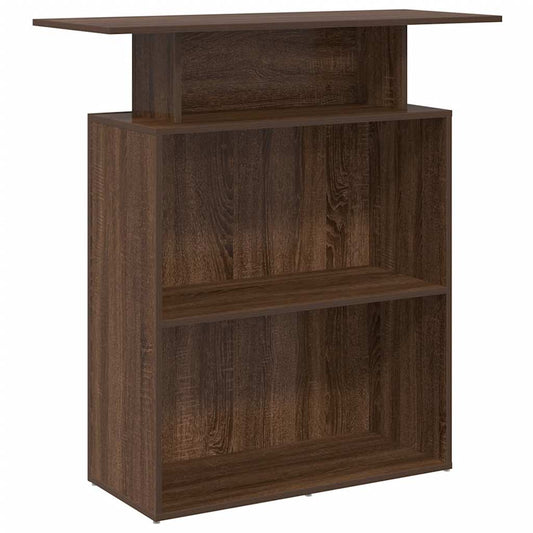 Receptiebalie 100X40X104 Cm Bewerkt Hout
