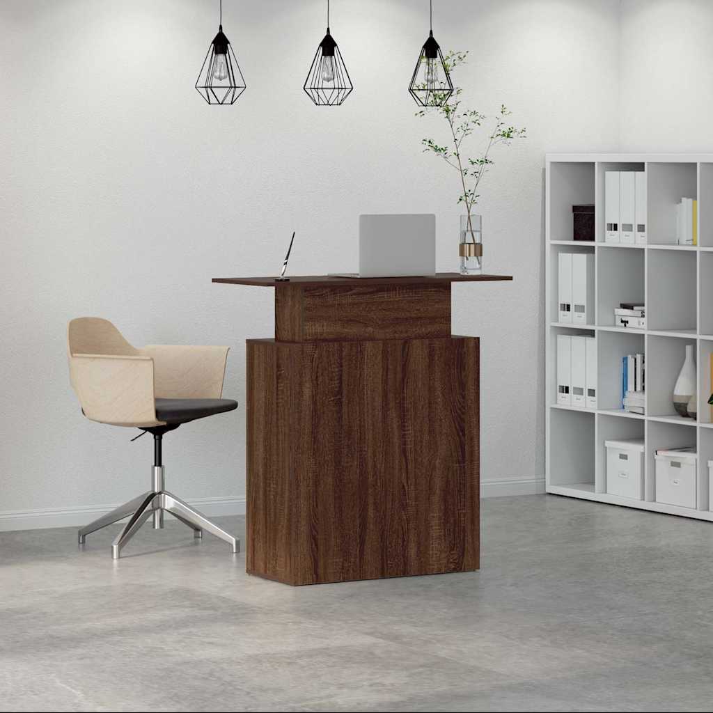 Receptiebalie 100X40X104 Cm Bewerkt Hout